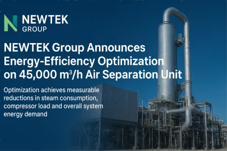 نیوٹیک گروپ نے 45،000 m³/h ایئر علیحدگی یونٹ پر توانائی - کارکردگی کی اصلاح ک...